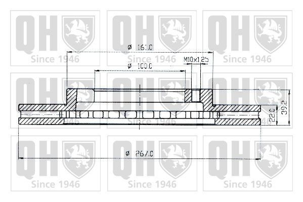 QUINTON HAZELL Тормозной диск BDC3677